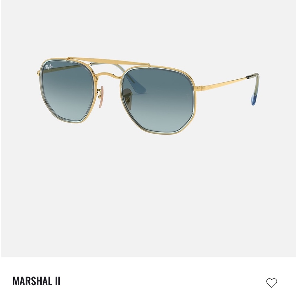 Ray Ban Marshall II Blue Gradient lenses + gold frames